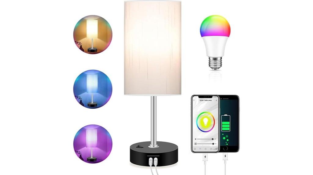 smart rgb bedroom lamp