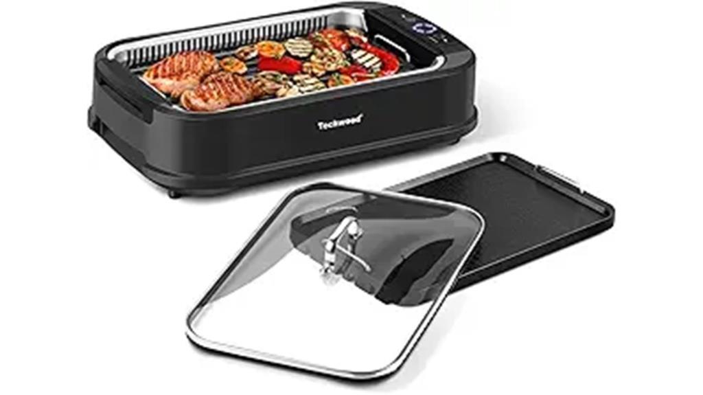 smokeless indoor grill