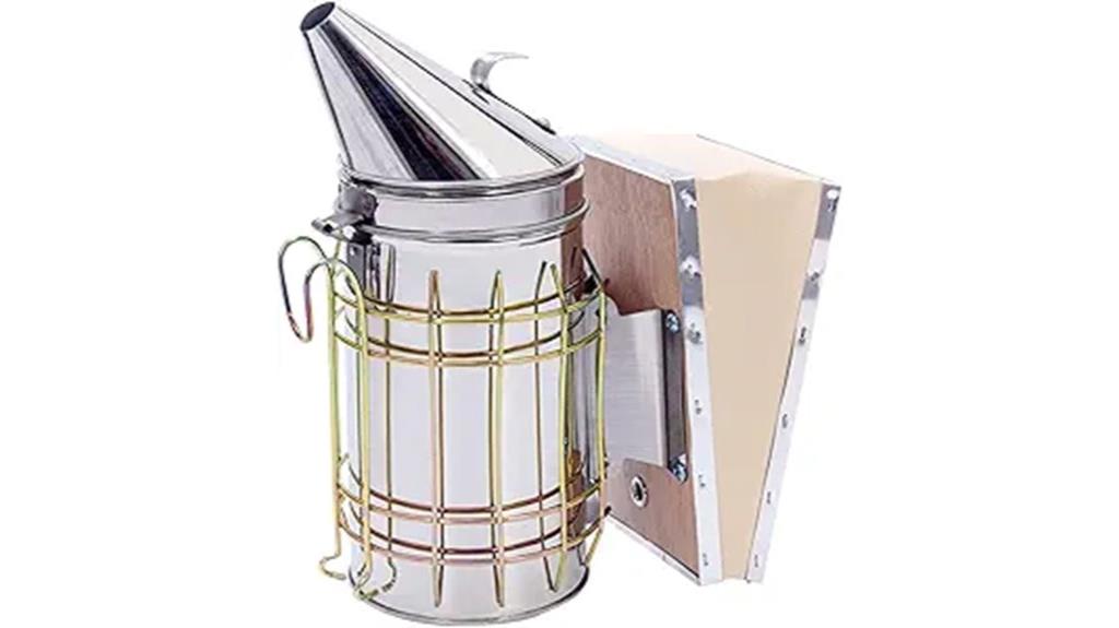 stainless steel bee smoker