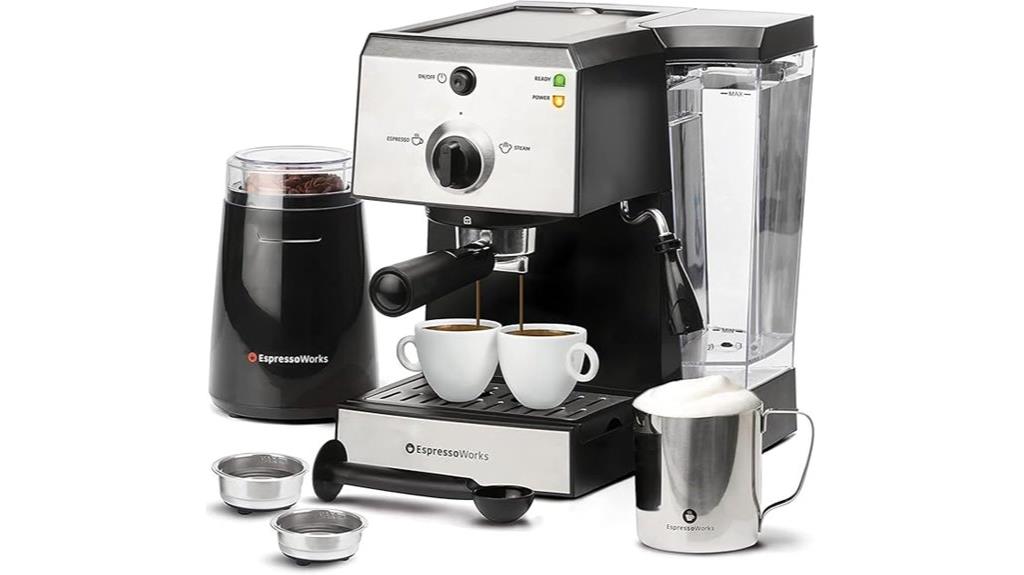 stainless steel espresso machine