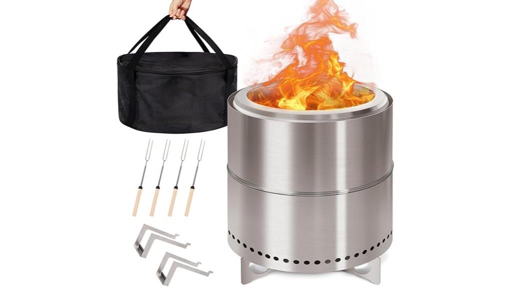 stainless steel outdoor firepit