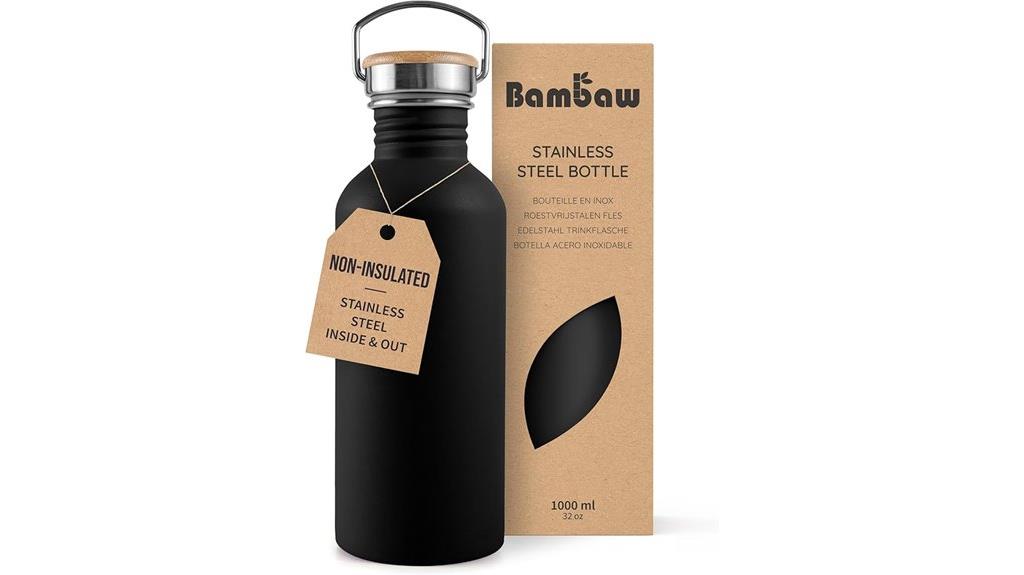 stainless steel reusable bottle