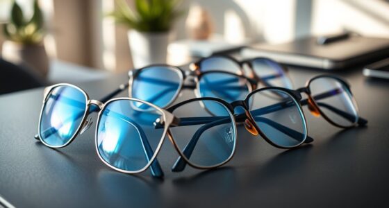 stylish blue light glasses