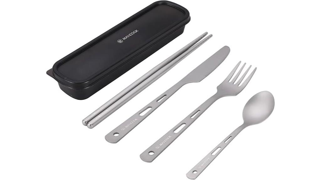 titanium 5 piece cutlery set