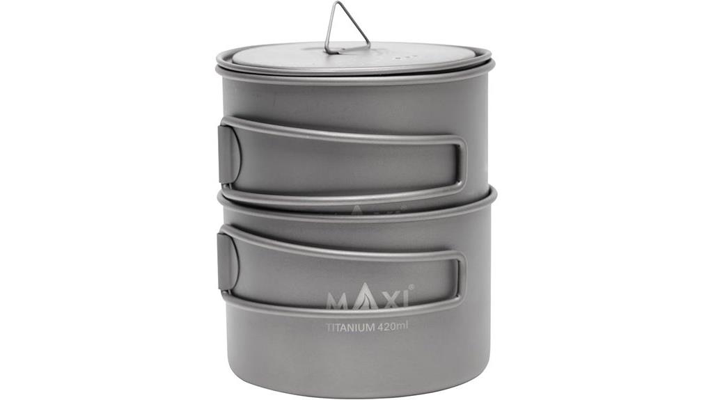 titanium 750ml cookware set