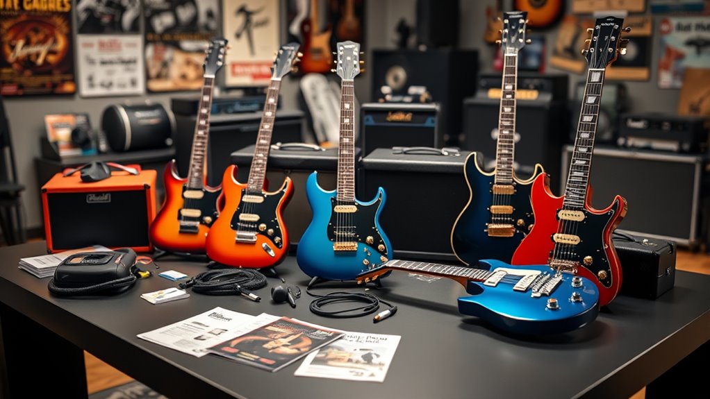 top beginner electric guitar sets