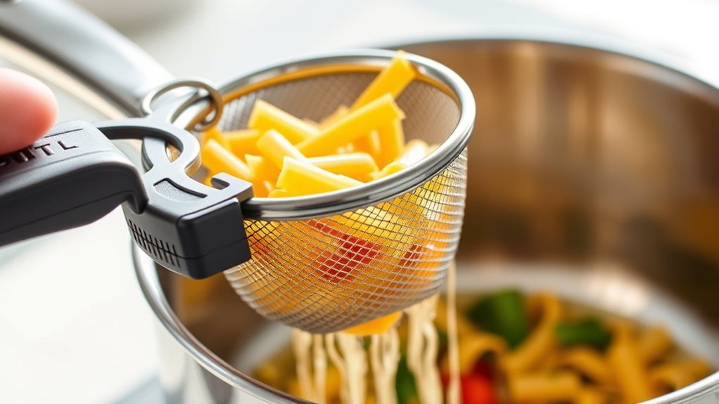 top clip on pot strainers