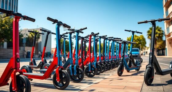top folding electric scooters