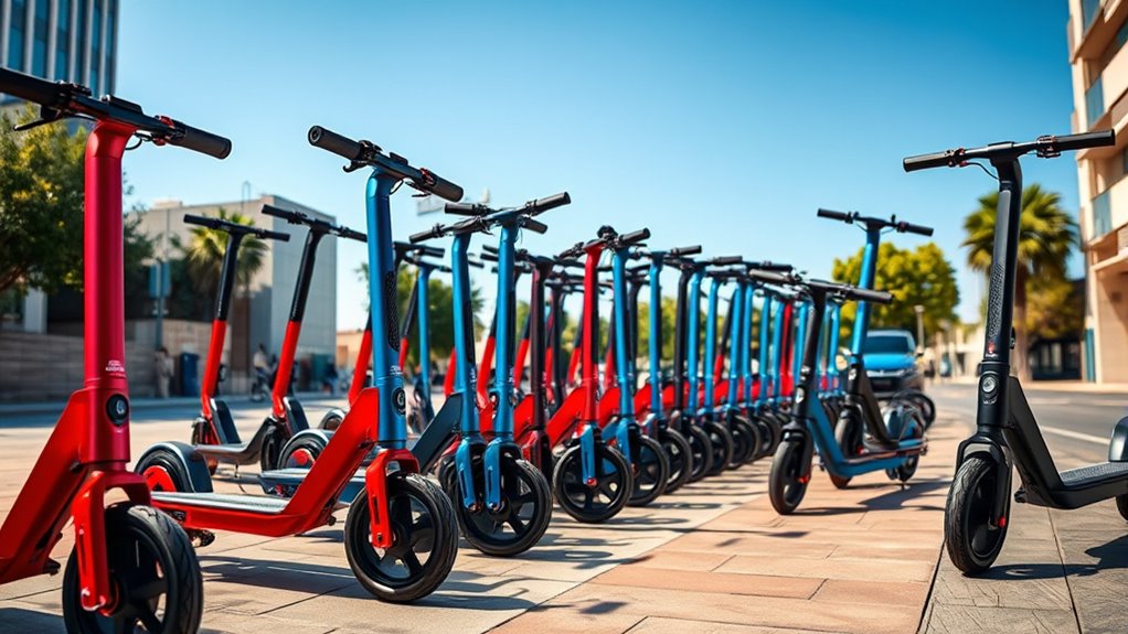 top folding electric scooters