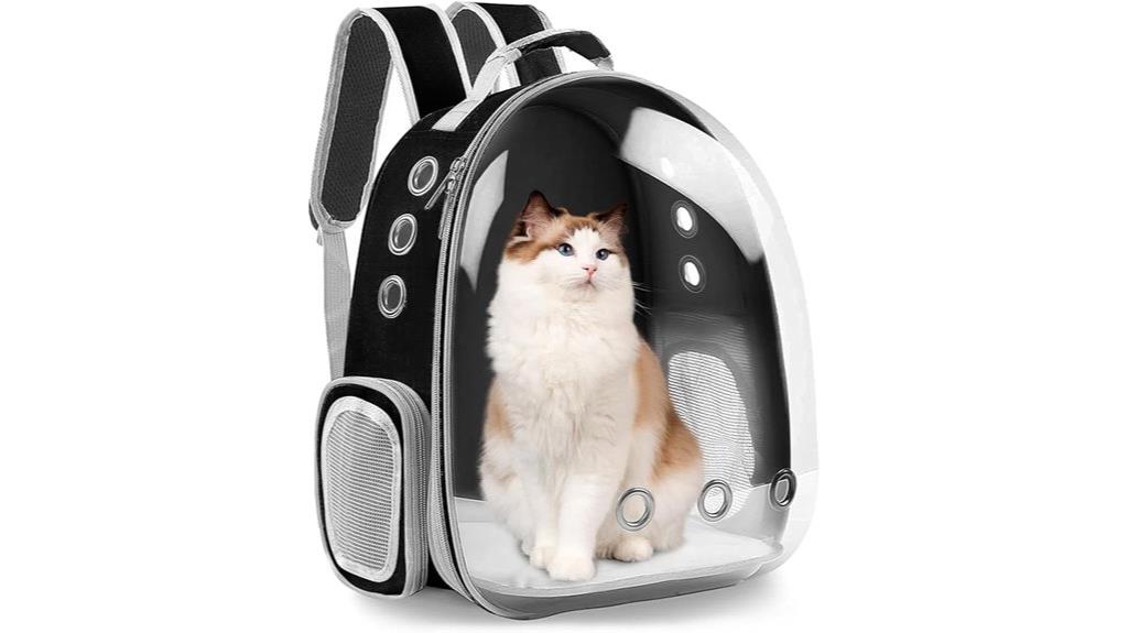 transparent bubble capsule carrier