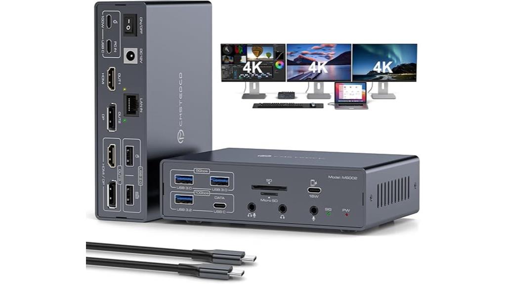 triple monitor 4k dock