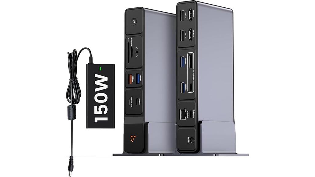 triple monitor usb dock
