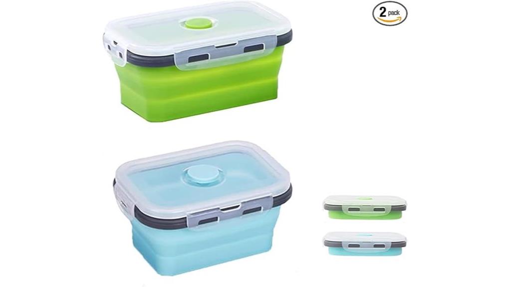 two pack collapsible containers