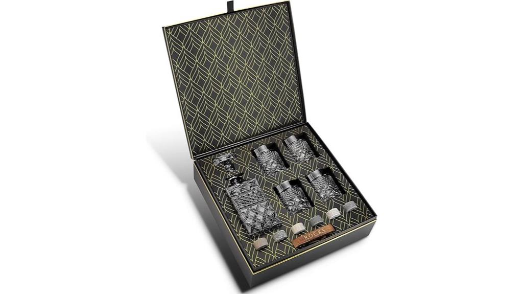 whiskey gift set includes glasses