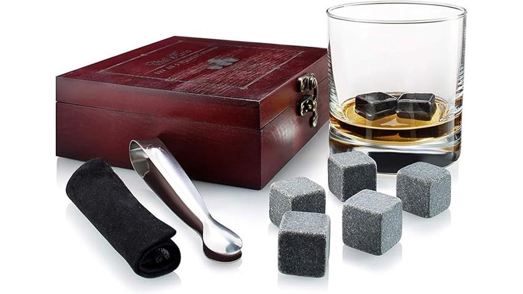 whiskey stones gift set