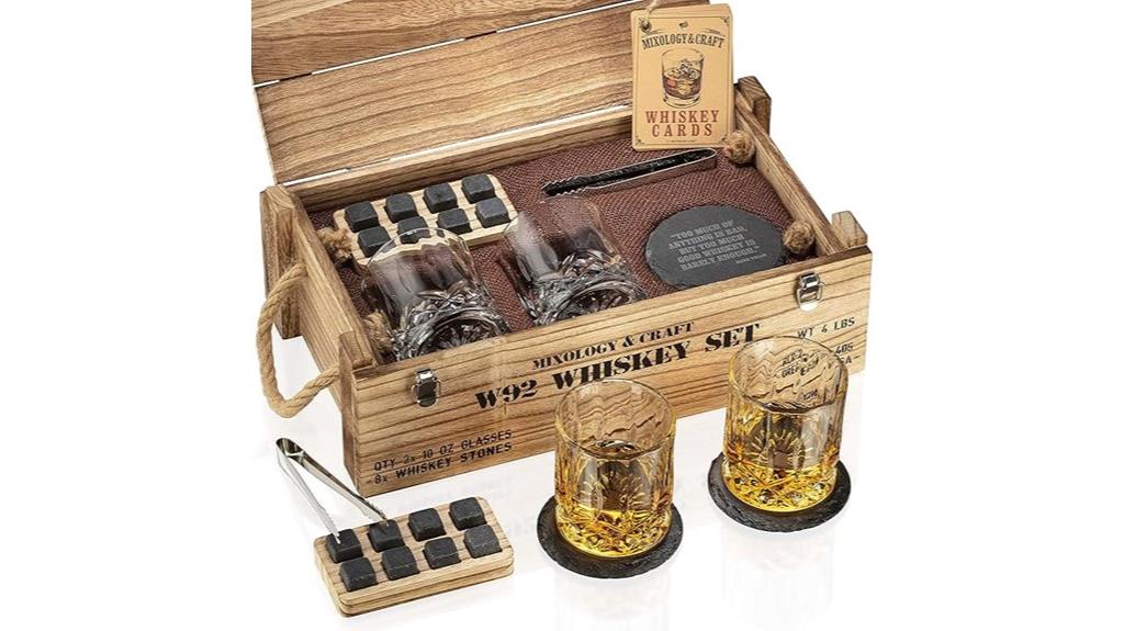 whiskey stones gift set