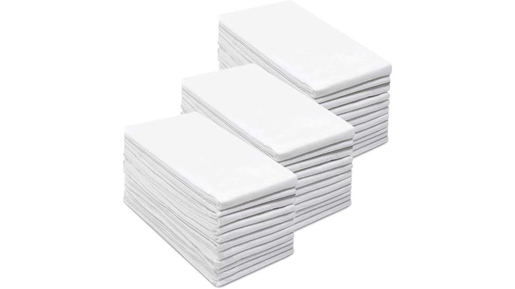 white flour sack towels