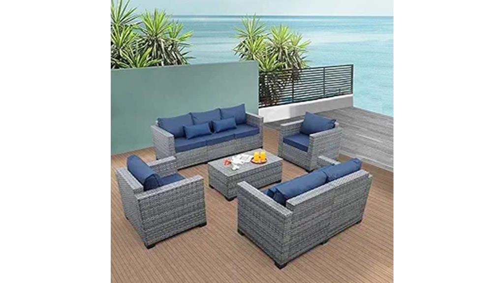 wicker patio furniture set