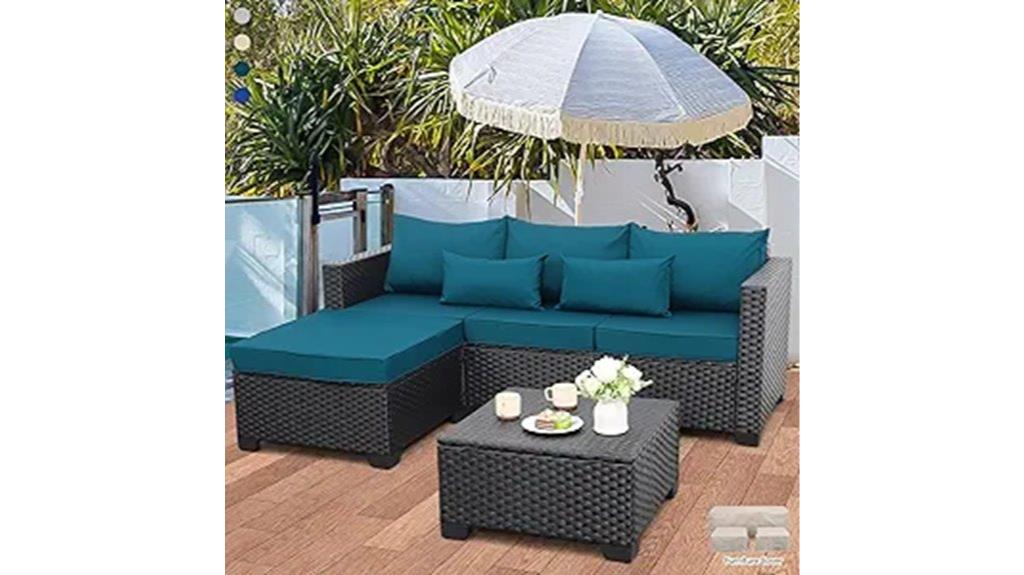 wicker patio furniture set