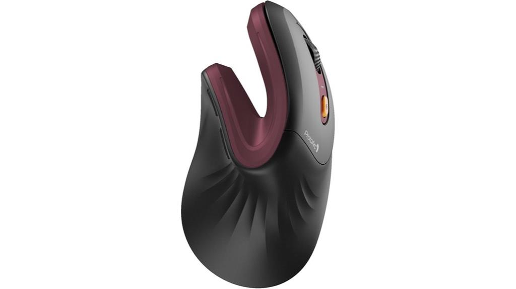 wine red multi device mouse
