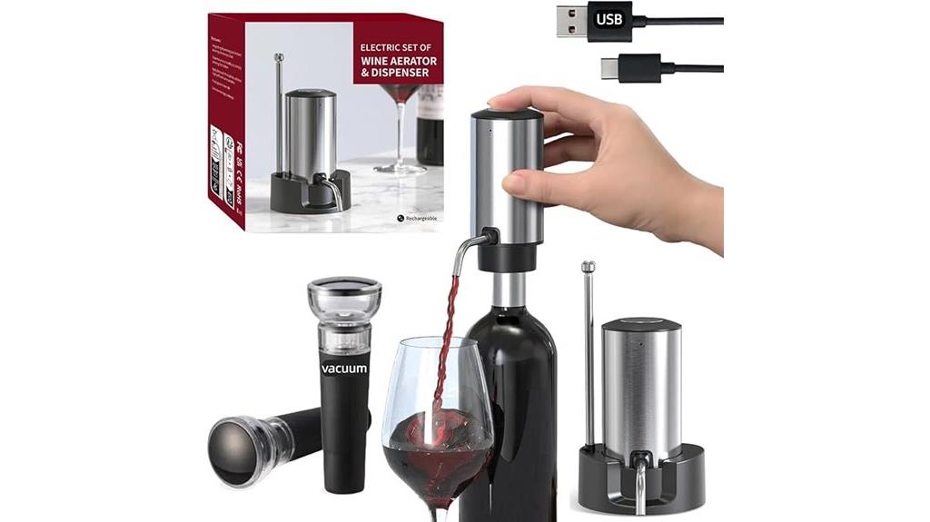 wireless wine pouring set