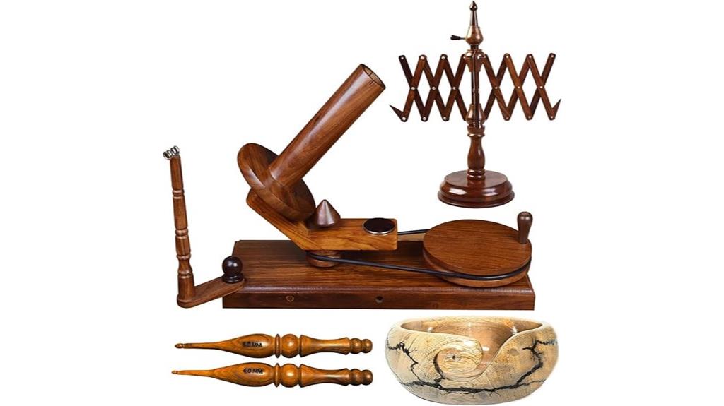 wooden yarn winder swift