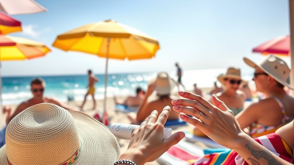 apply sunscreen regularly outdoors