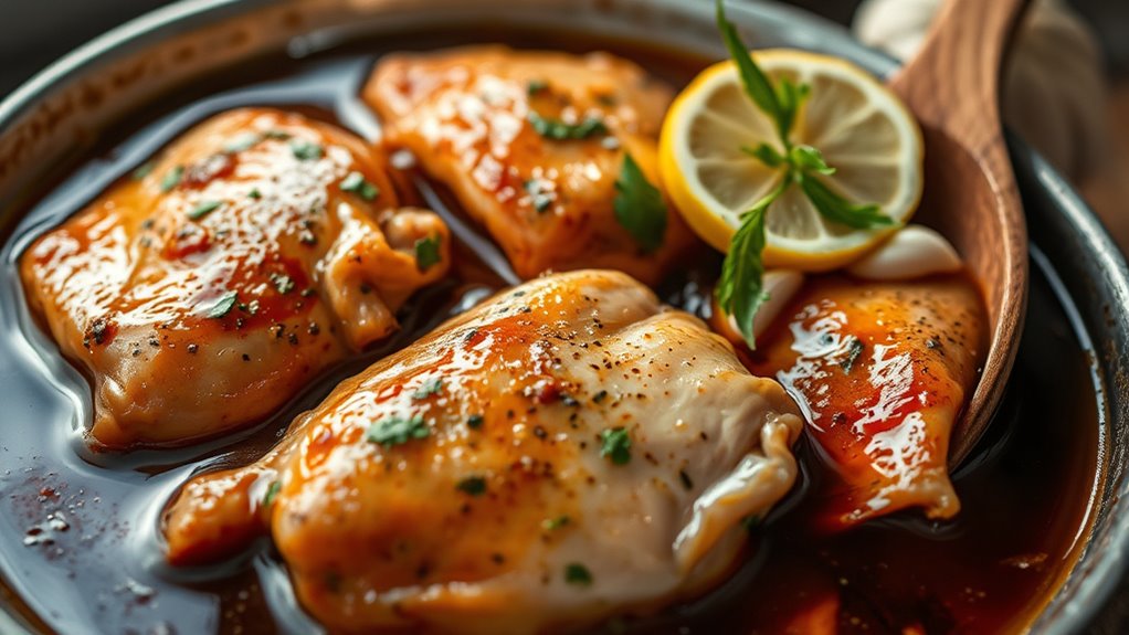marinating enhances flavor tenderness