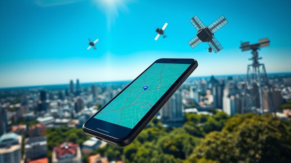 satellite signals determine location