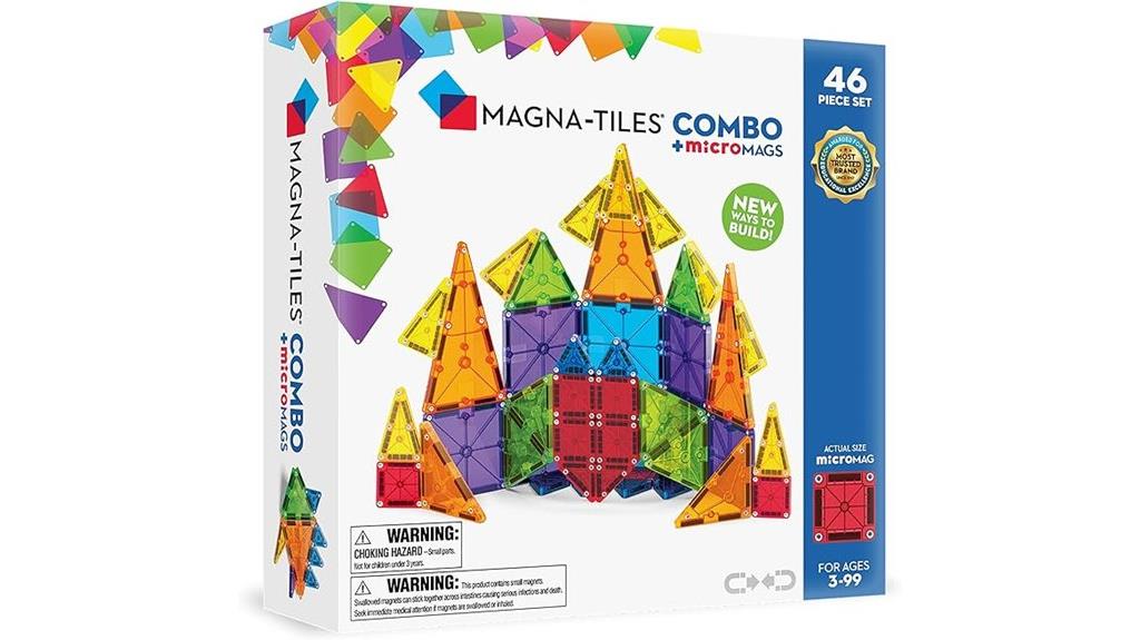 46 piece magnetic building set