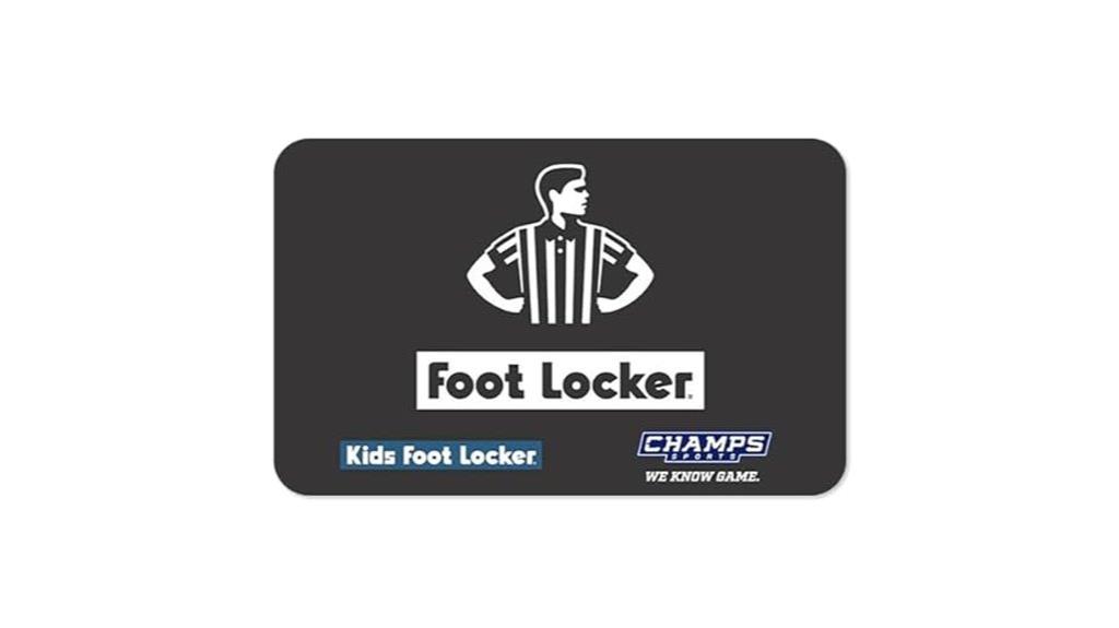 footwear retailer gift card