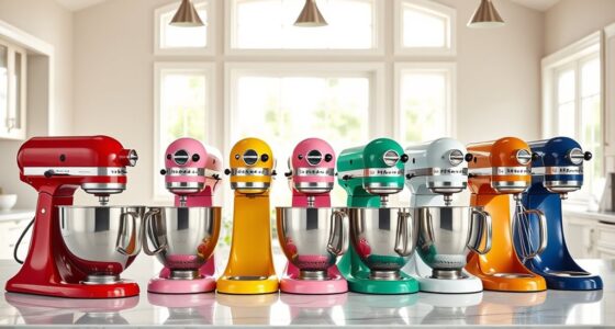 top colorful kitchenaid mixers