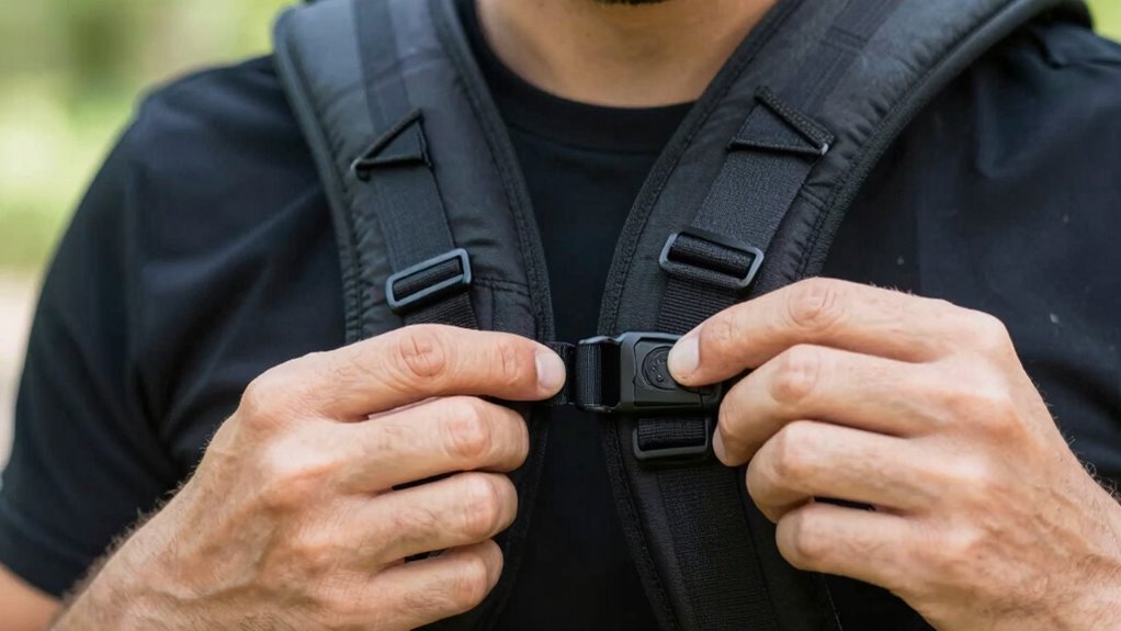 adjust backpack straps regularly