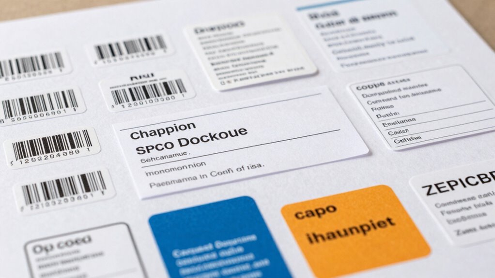 choose correct shipping labels