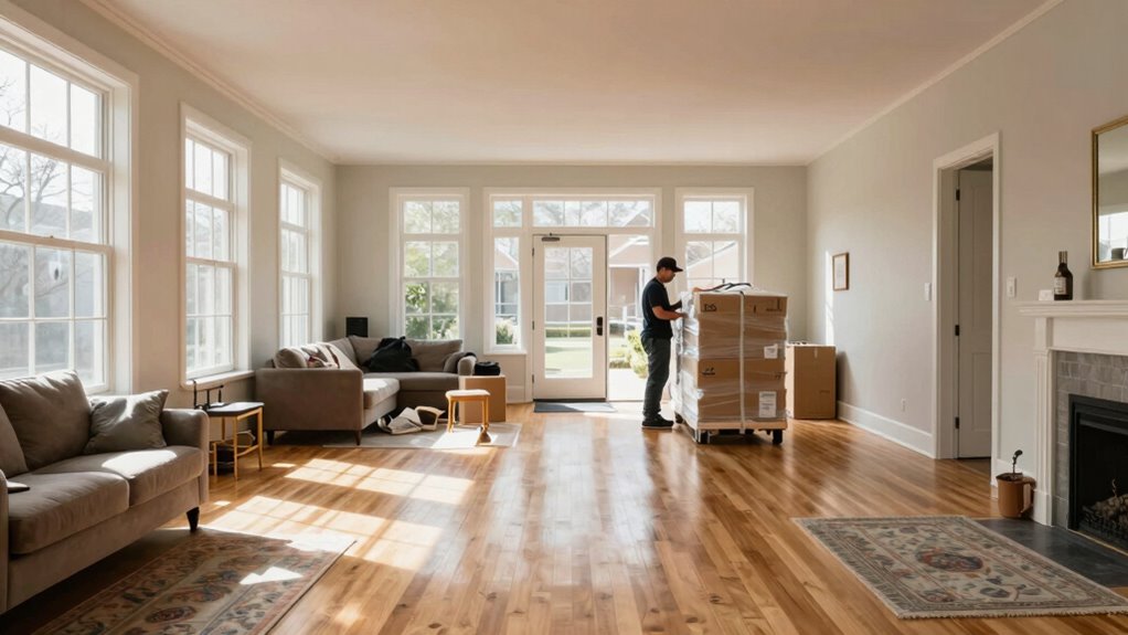 clear space for delivery