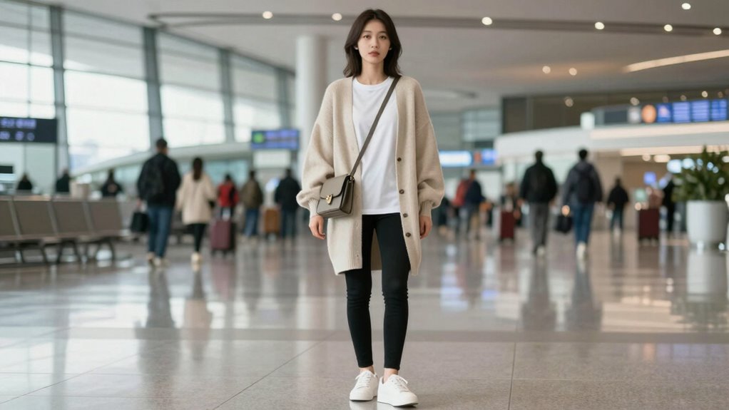 comfortable yet stylish travel attire