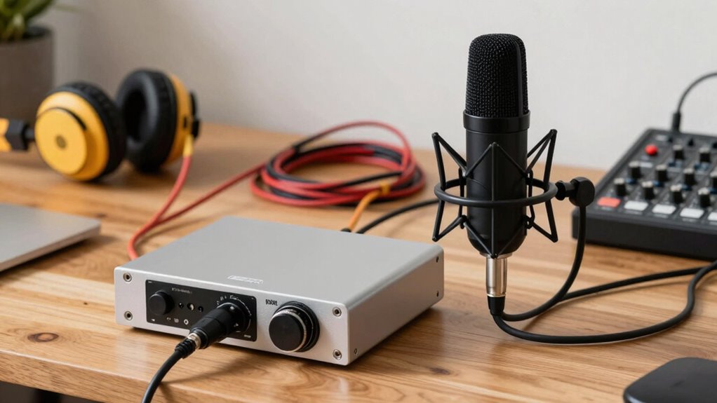 connect microphone to interface