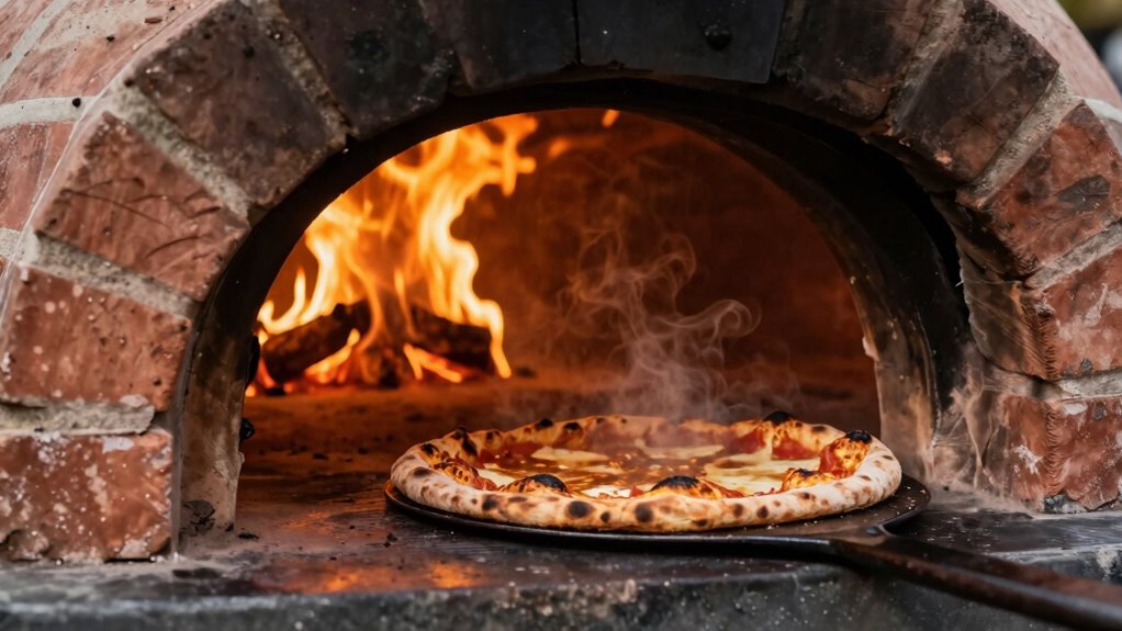 high temperature pizza baking