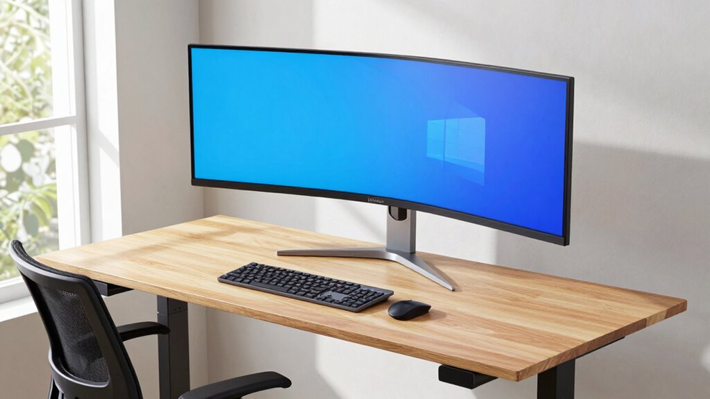 monitor at eye level