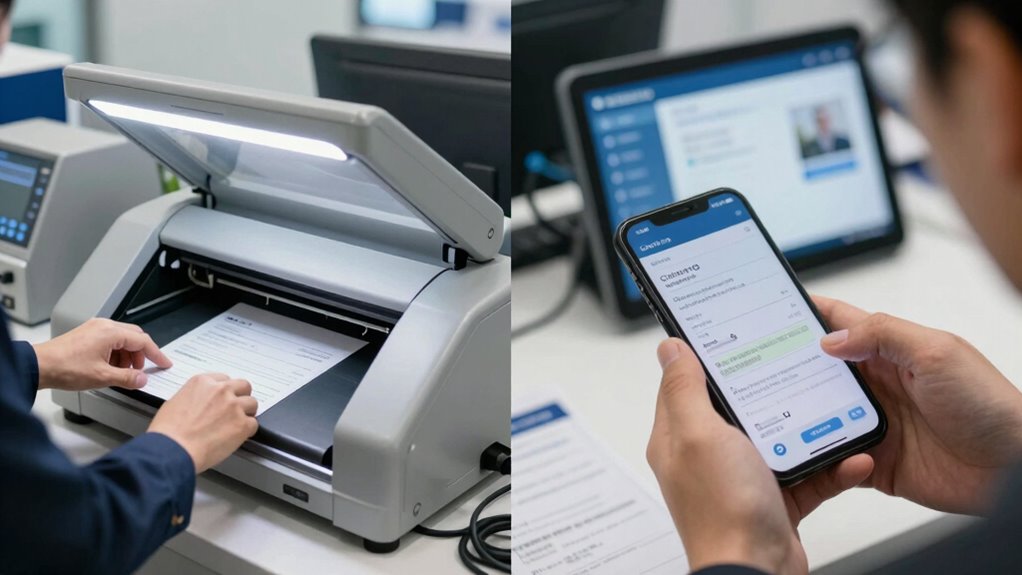 scanning vs mobile deposit