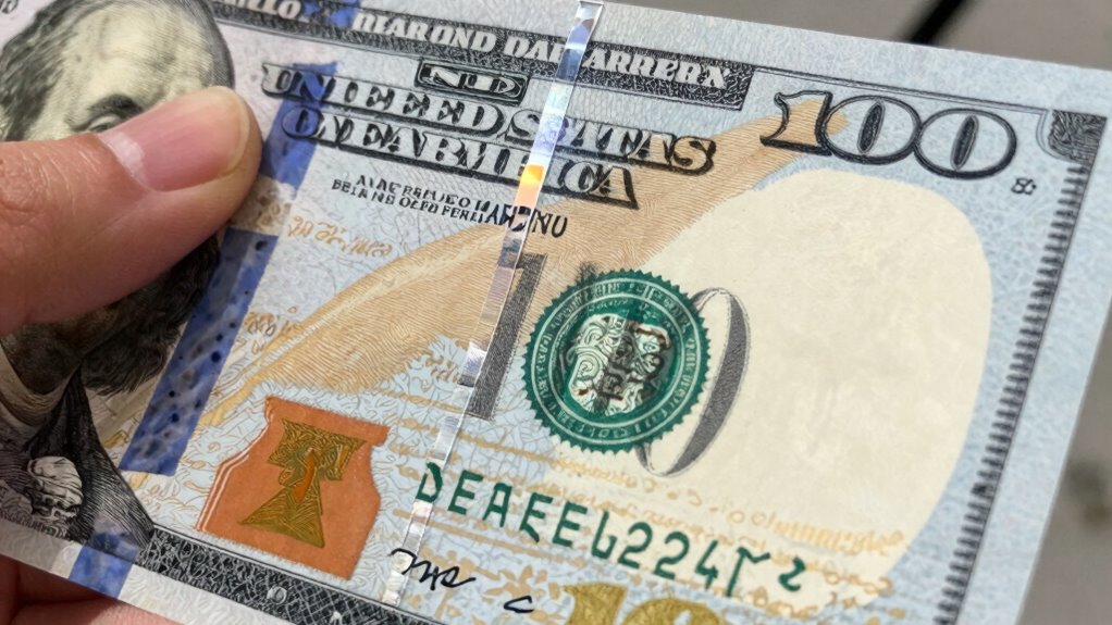 secure features for authentic bills