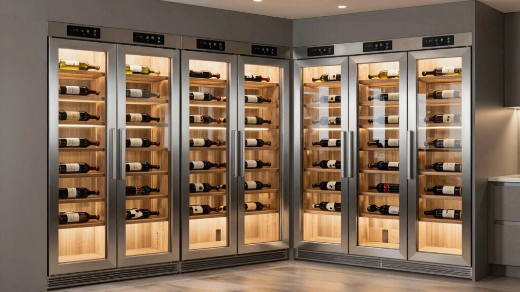top built in wine fridges