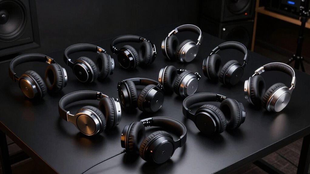 top closed back studio headphones