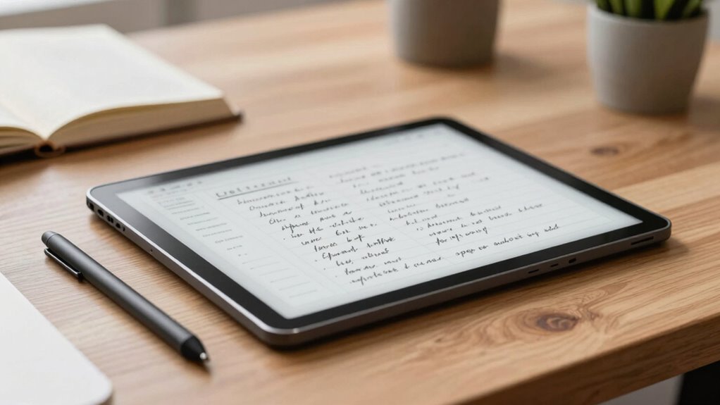 top e ink note tablets