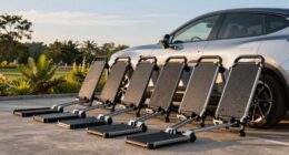 top folding hitch carriers
