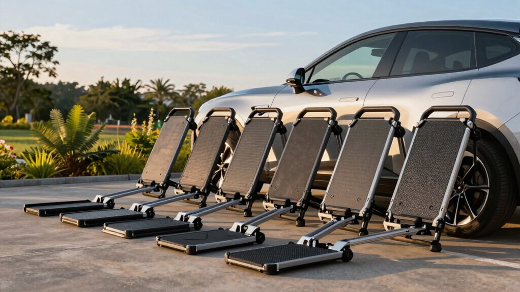 top folding hitch carriers