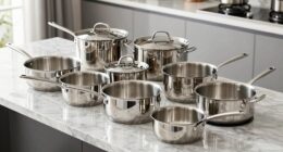 top induction stainless cookware