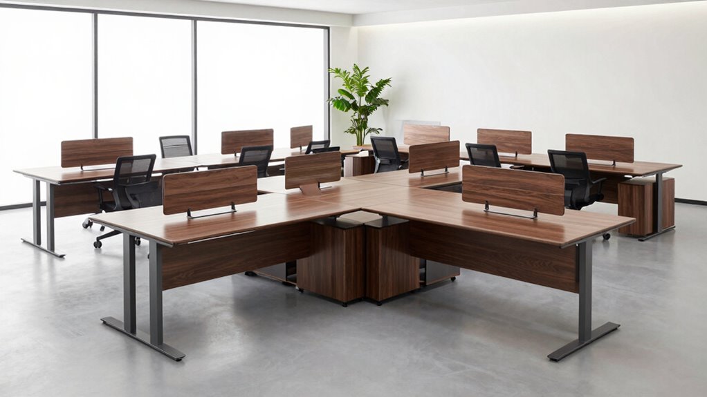 top l shaped standing desks