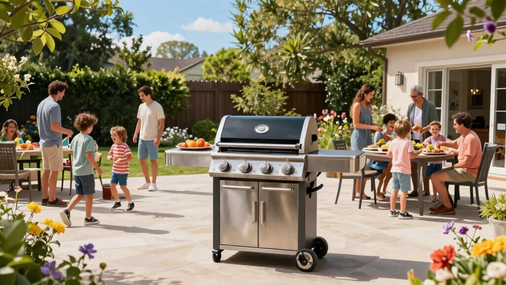 top large family gas grills
