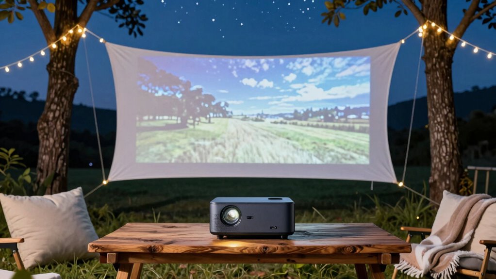 top outdoor portable projectors